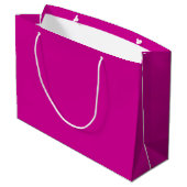Effen helder magenta groot cadeauzakje (Achterkant Gekanteld)