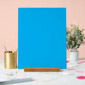 Effen helderblauwe achtergrond acryl bord (Huwelijk)