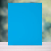 Effen helderblauwe achtergrond acryl bord (Neutraal)
