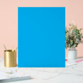 Effen helderblauwe achtergrond acryl bord (Huwelijk)