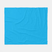 Effen helderblauwe achtergrond fleece deken (Voorkant (Horizontaal))