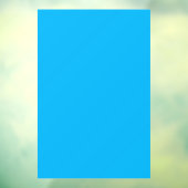 Effen helderblauwe achtergrond raamsticker (Vel 3)