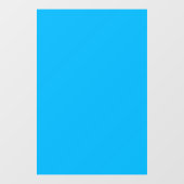 Effen helderblauwe achtergrond raamsticker (Vel)