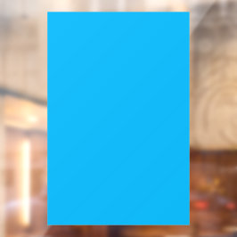 Effen helderblauwe achtergrond raamsticker