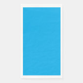 Effen helderblauwe achtergrond servet (Voorkant)