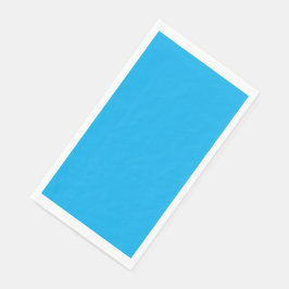 Effen helderblauwe achtergrond servet
