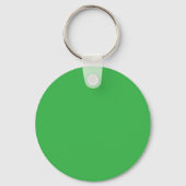 Effen heldergroene achtergrond sleutelhanger (Voorkant)