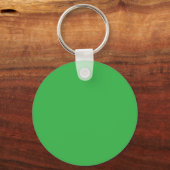 Effen heldergroene achtergrond sleutelhanger (Achterkant)
