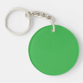 Effen heldergroene achtergrond sleutelhanger