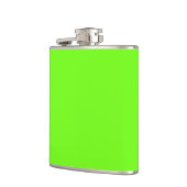 Effen heldergroene kleur heupfles (Links)