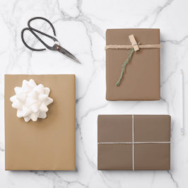 Effen Hout Kastanje Bast Tannenkleurige Schakering Inpakpapier Vel