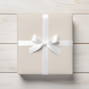 Effen Ivory Beige Natuurlijke Schaduw Cadeaupapier