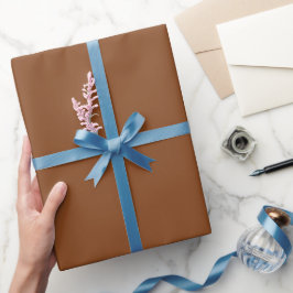 Effen karamel bruine kleur tint toon cadeaupapier