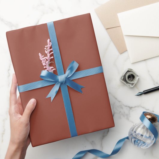 Effen kastanjebruine kleur tint cadeaupapier (Geschenken)