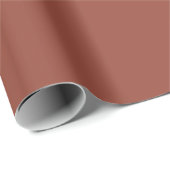 Effen kastanjebruine kleur tint cadeaupapier (Rol Hoek)