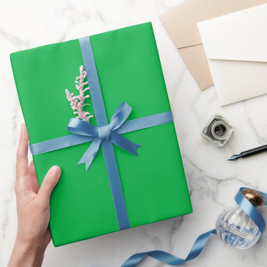 Effen Kelly groene kleur tint Cadeaupapier (Geschenken)