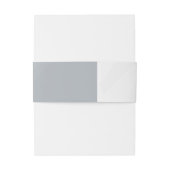 Effen Kleur Amerikaanse Uitnodiging Buikband Uitnodigingen Wikkel (Achterkant Voorbeeld)