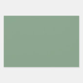 Effen kleur basilicum rook groen inpakpapier vel (Voorkant 2)