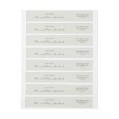 Effen kleur beige trouw retouradres (Vel)