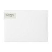 Effen kleur beige trouw retouradres (Voorkant)