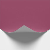 Effen kleur  Blank Retro Bordeaux Classic Cadeaupapier (Hoek)