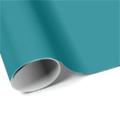 Effen kleur blauwgroen cadeaupapier (Rol Hoek)