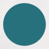 Effen kleur Donker Blauwgroen Labels (Design 2)