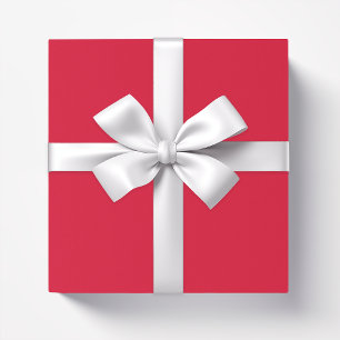 Effen kleur effen aardbeienrood cadeaupapier
