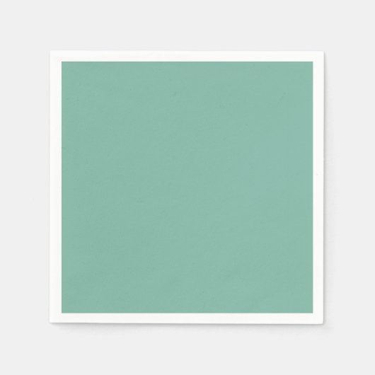 Effen kleur effen Amazoniet pastelgroen Servet (Voorkant)