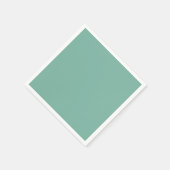 Effen kleur effen Amazoniet pastelgroen Servet (Hoek)