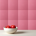 Effen kleur effen Bubblegum roze Tegeltje<br><div class="desc">Effen kleur effen Bubblegum roze ontwerp.</div>