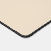 Effen kleur effen Champagne beige Bureaumat (Hoek)