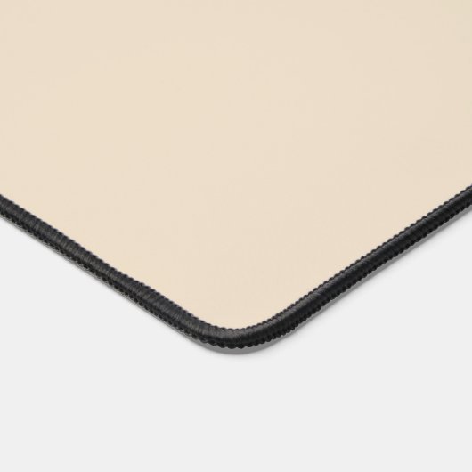 Effen kleur effen Champagne beige Bureaumat (Hoek)