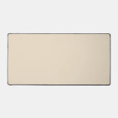 Effen kleur effen Champagne beige Bureaumat (Voorkant)