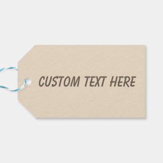 Effen kleur effen Champagne beige Cadeaulabel