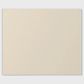 Effen kleur effen Champagne beige Cadeaupapier (Vlak)