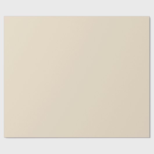 Effen kleur effen Champagne beige Cadeaupapier (Vlak)
