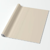 Effen kleur effen Champagne beige Cadeaupapier (Uitgerold)