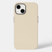 Effen kleur effen Champagne beige Case-Mate iPhone Case (Achterkant)