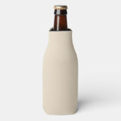 Effen kleur effen Champagne beige Flesjeskoeler (Fles Voorkant)