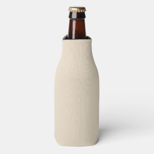 Effen kleur effen Champagne beige Flesjeskoeler (Fles Voorkant)