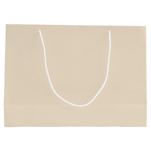 Effen kleur effen Champagne beige Groot Cadeauzakje (Achterkant)