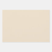 Effen kleur effen Champagne beige Inpakpapier Vel (Voorkant 2)