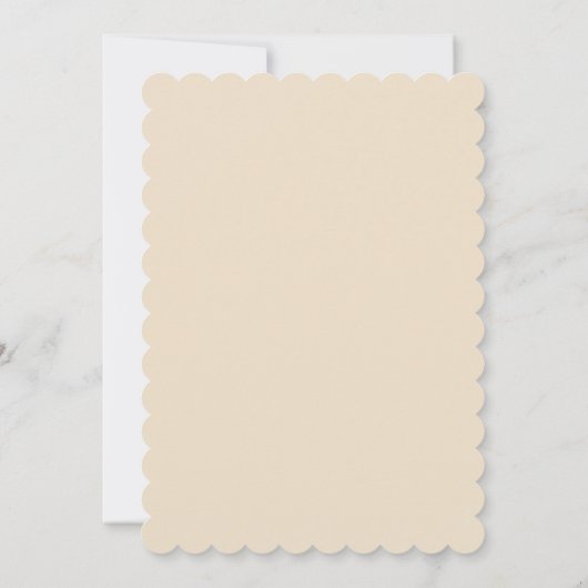 Effen kleur effen Champagne beige Kaart (Achterkant)