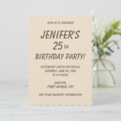 Effen kleur effen Champagne beige Kaart (Staand voorkant)