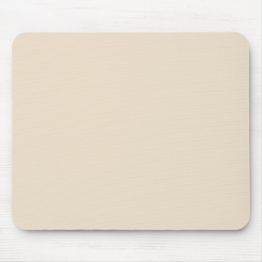Effen kleur effen Champagne beige Muismat (Voorkant)