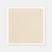 Effen kleur effen Champagne beige Servet (Voorkant)