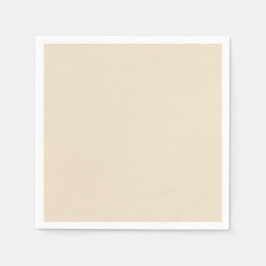 Effen kleur effen Champagne beige Servet