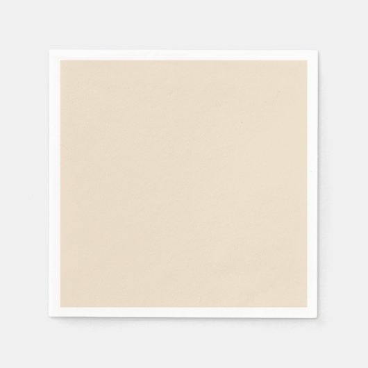 Effen kleur effen Champagne beige Servet (Voorkant)
