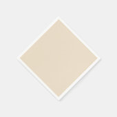 Effen kleur effen Champagne beige Servet (Hoek)